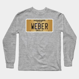 Mississippi custom Weber vanity license plate Long Sleeve T-Shirt